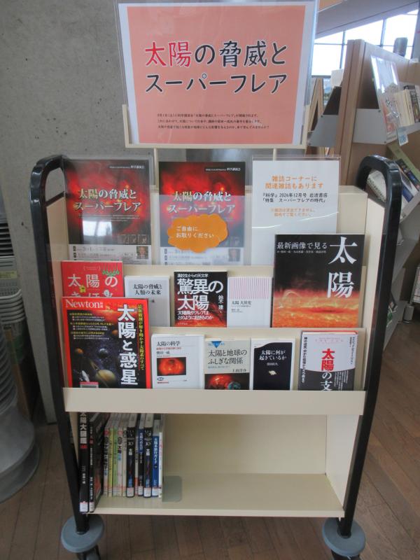 「太陽の脅威とスーパーフレア」の展示の写真
